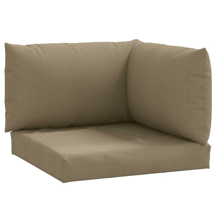 Perne de paleți, 3 buc., melanj gri taupe, material textil WALTI