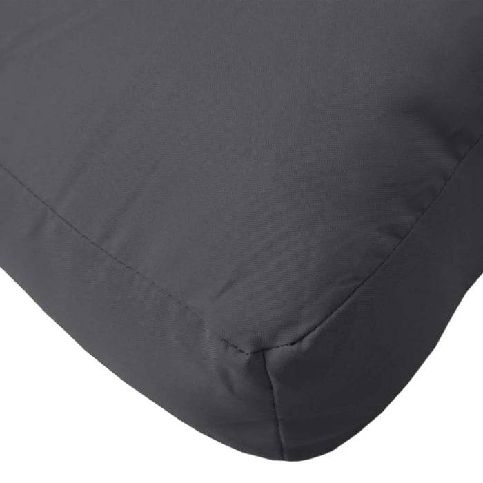 Pernă de paleți, melanj antracit, 60x60x9,5 cm, material textil WALTI