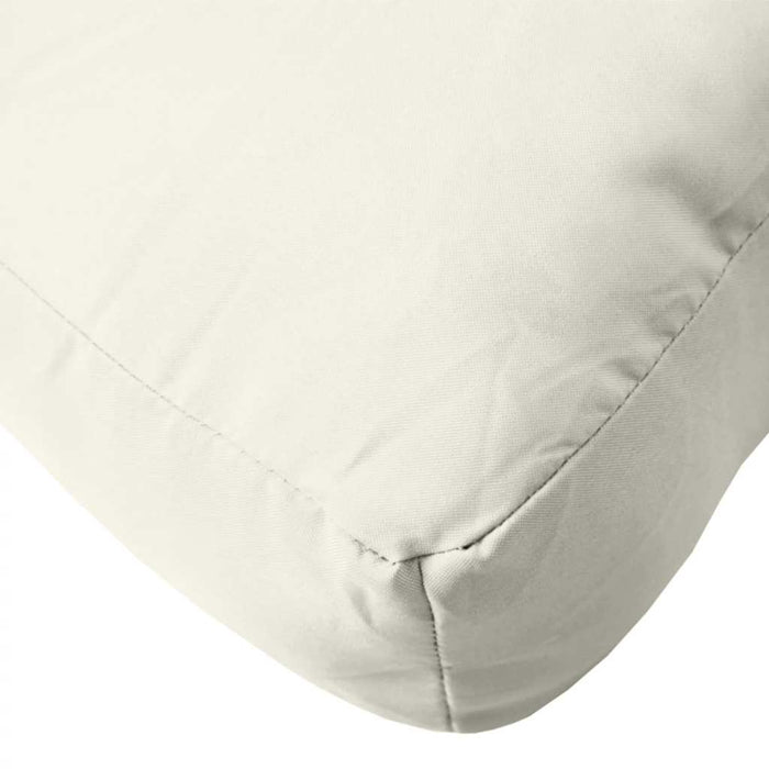 Pernă de paleți, melanj crem, 60x60x9,5 cm, material textil WALTI