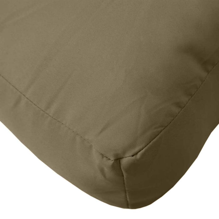 Pernă pentru paleți, melanj gri taupe, 60x60x9,5 cm, textil WALTI