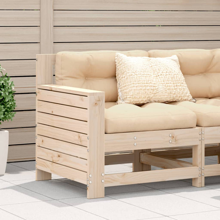 Canapea cu cotieră de grădină, 69x62x70,5 cm, lemn masiv pin - WALTI WALTI