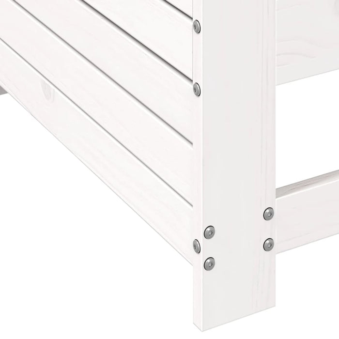 Canapea cu cotieră de grădină, alb, 69x62x70,5cm lemn masiv pin - WALTI WALTI