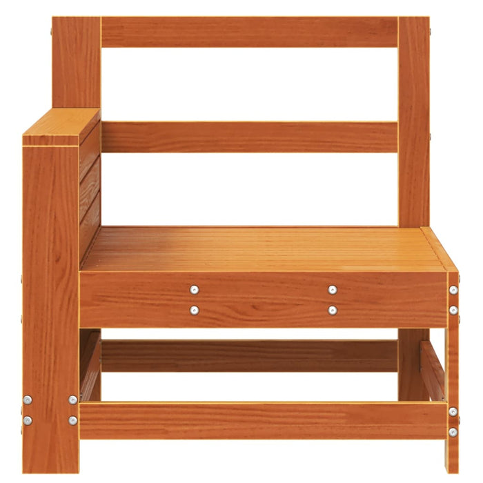 Canapea cu cotieră de grădină maro 69x62x70,5 cm lemn masiv pin - WALTI WALTI