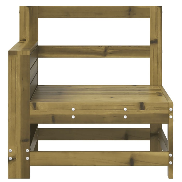 Canapea cu cotieră de grădină, 69x62x70,5 cm, lemn pin tratat - WALTI WALTI