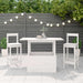 Masă de grădină, alb, 100x50x75 cm, lemn masiv de pin - WALTI WALTI