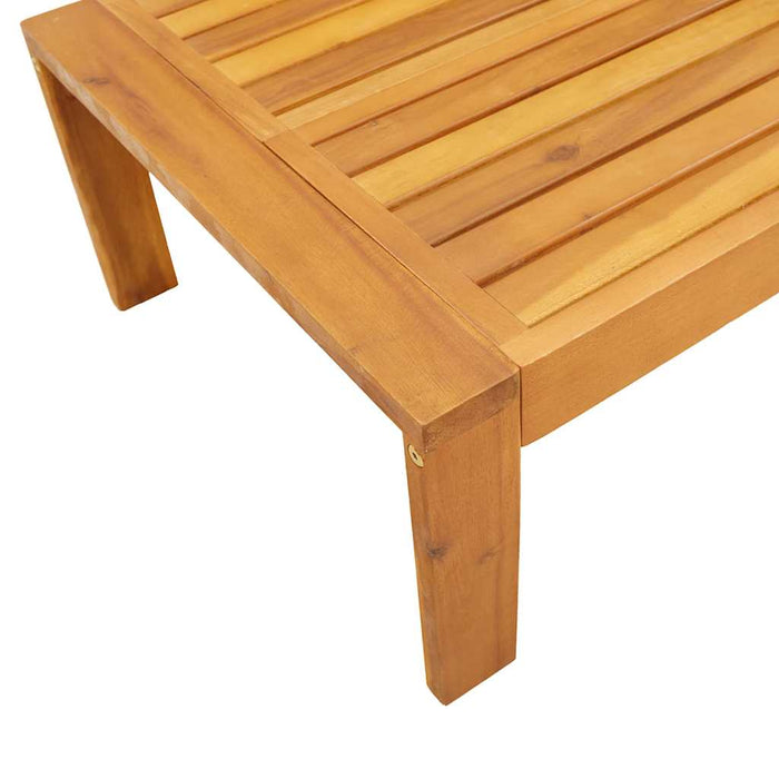Masă de grădină, 100x50x27 cm, lemn masiv de acacia - WALTI WALTI