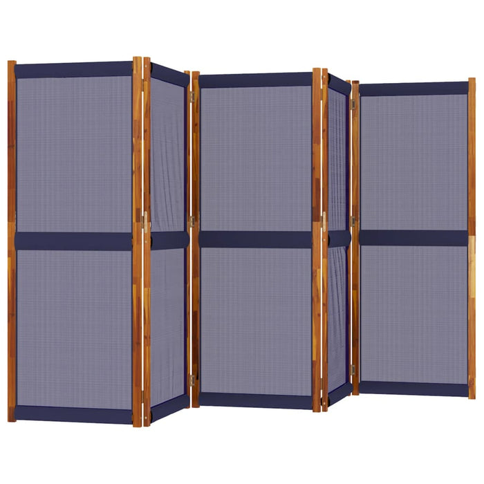 Paravan de cameră cu 5 panouri, albastru închis, 350x180 cm - WALTI WALTI