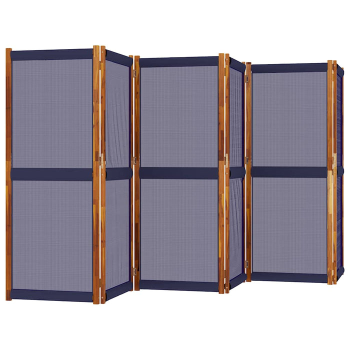 Paravan de cameră cu 6 panouri, albastru închis, 420x180 cm - WALTI WALTI