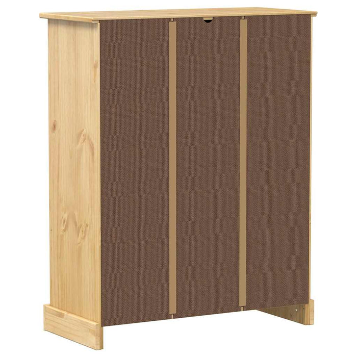 Dulap pantofi "Corona", 86x38,5x108 cm, lemn masiv de pin - WALTI WALTI