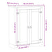 Dulap pantofi "Corona", 86x38,5x108 cm, lemn masiv de pin - WALTI WALTI