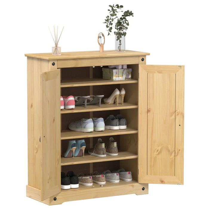 Dulap pantofi "Corona", 86x38,5x108 cm, lemn masiv de pin - WALTI WALTI