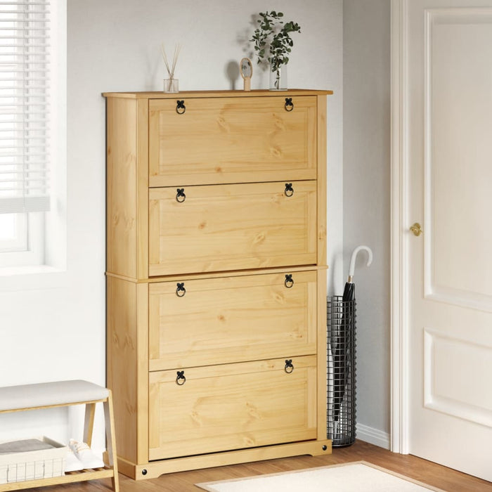 Dulap pantofi "Corona", 99x32x163,5 cm, lemn masiv de pin WALTI