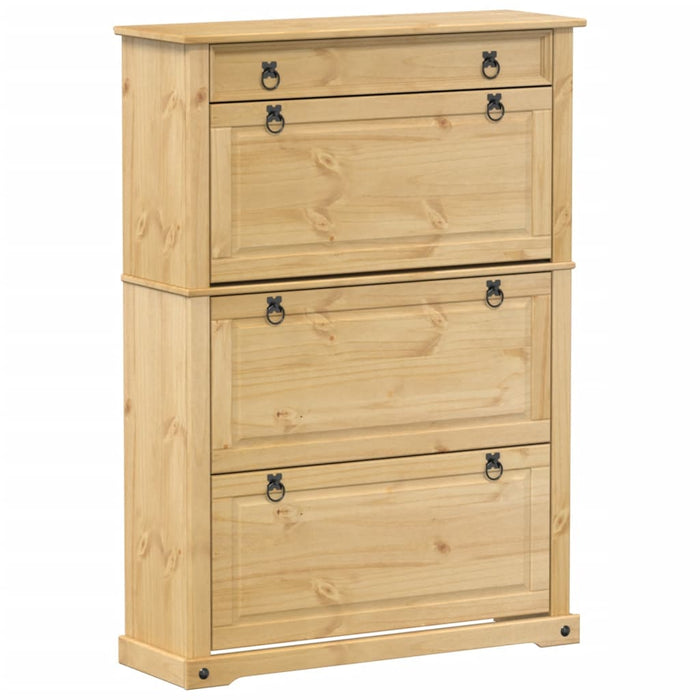 Dulap pantofi "Corona", 99x32x85 cm, lemn masiv de pin - WALTI WALTI