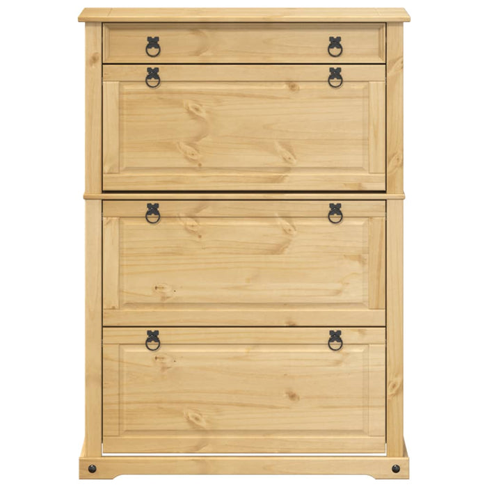 Dulap pantofi "Corona", 99x32x85 cm, lemn masiv de pin - WALTI WALTI