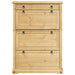 Dulap pantofi "Corona", 99x32x85 cm, lemn masiv de pin - WALTI WALTI