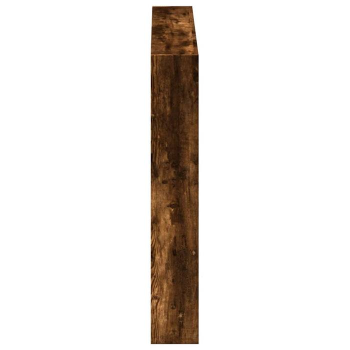 Tăblie de pat cu dulap și LED, stejar fumuriu, 100x17x102 cm - WALTI WALTI