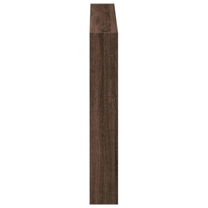 Tăblie de pat cu dulap și LED, stejar maro, 100x17x102 cm - WALTI WALTI