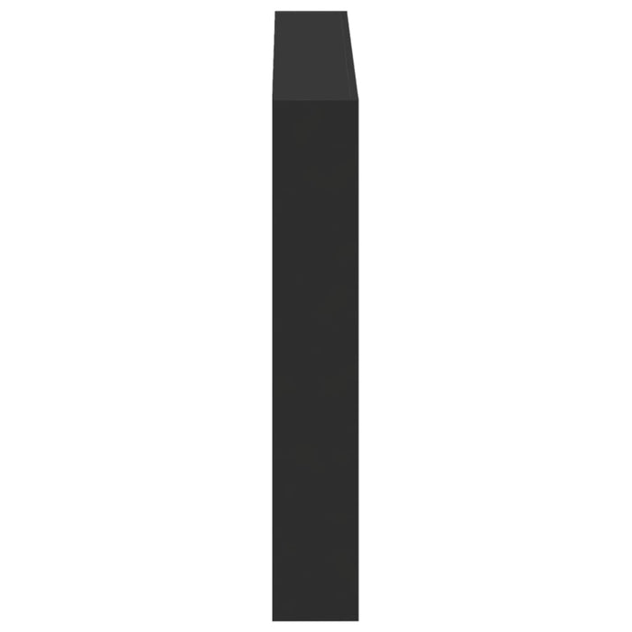 Tăblie cu dulap și LED, negru, 120x17x102 cm - WALTI WALTI