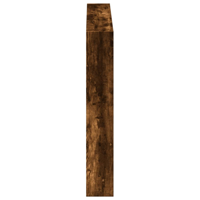 Tăblie de pat cu dulap și LED, stejar fumuriu, 120x17x102 cm - WALTI WALTI