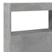 Tăblie de pat cu dulap și LED, gri beton, 140x17x102 cm - WALTI WALTI