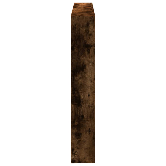 Tăblie de pat cu dulap și LED, stejar fumuriu, 140x17x102 cm - WALTI WALTI