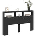 Tăblie cu dulap și LED, negru, 160x17x102 cm - WALTI WALTI