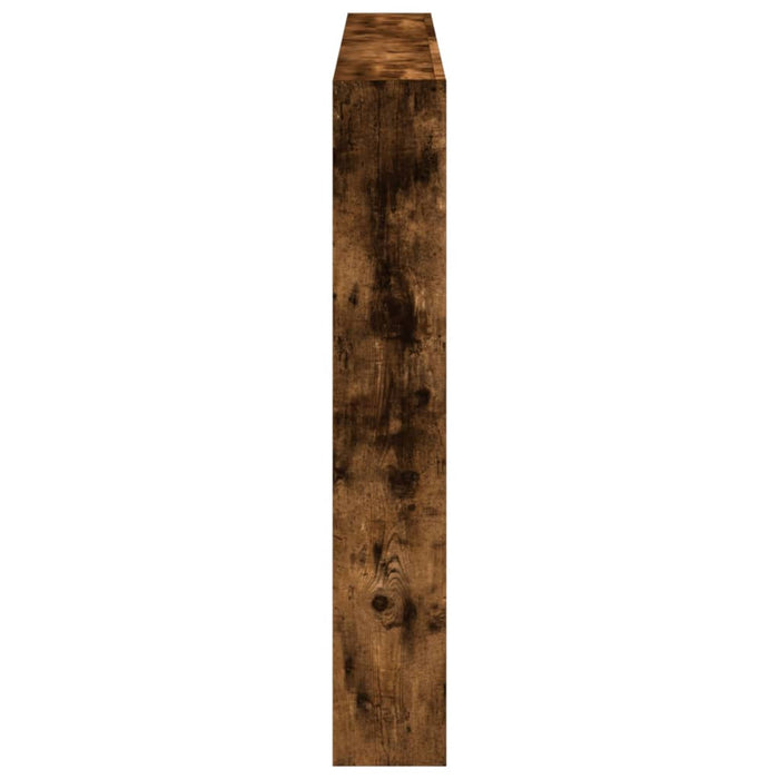 Tăblie de pat cu dulap și LED, stejar fumuriu, 160x17x102 cm - WALTI WALTI