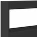 Tăblie cu dulap și LED, negru, 180x17x102 cm - WALTI WALTI