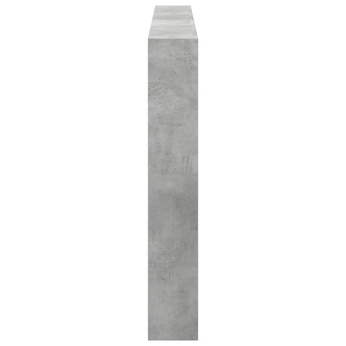 Tăblie de pat cu dulap și LED, gri beton, 180x17x102 cm - WALTI WALTI