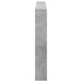Tăblie de pat cu dulap și LED, gri beton, 180x17x102 cm - WALTI WALTI