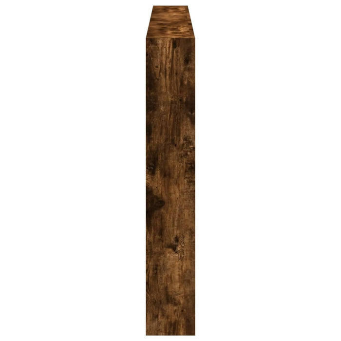 Tăblie de pat cu dulap și LED, stejar fumuriu, 180x17x102 cm - WALTI WALTI