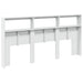 Tăblie cu dulap și LED, alb, 200x17x102 cm - WALTI WALTI