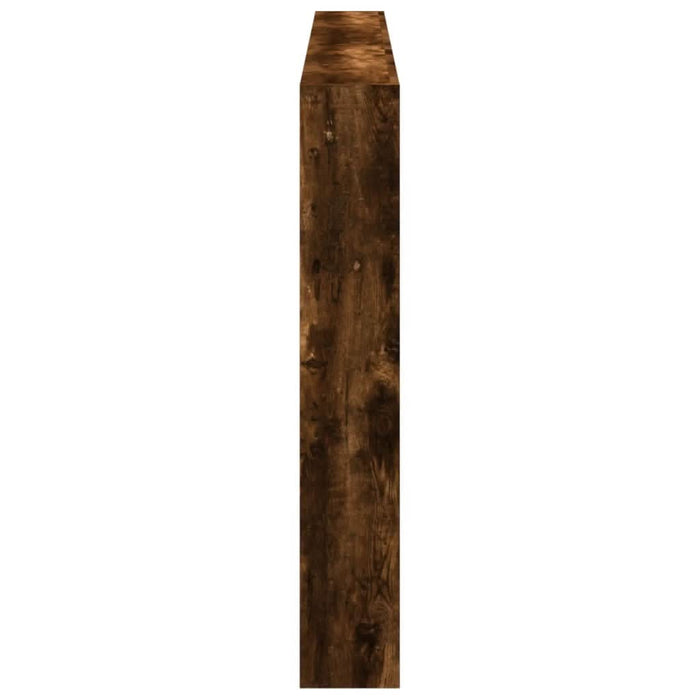 Tăblie de pat cu dulap și LED, stejar fumuriu, 200x17x102 cm - WALTI WALTI