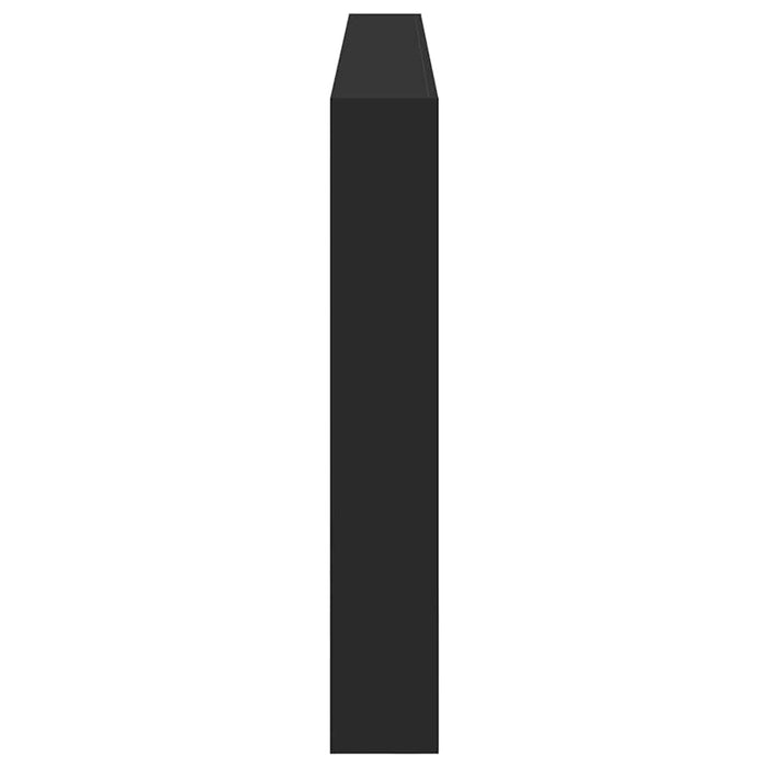 Tăblie cu dulap și LED, negru, 220x17x102 cm - WALTI WALTI