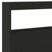 Tăblie cu dulap și LED, negru, 220x17x102 cm - WALTI WALTI