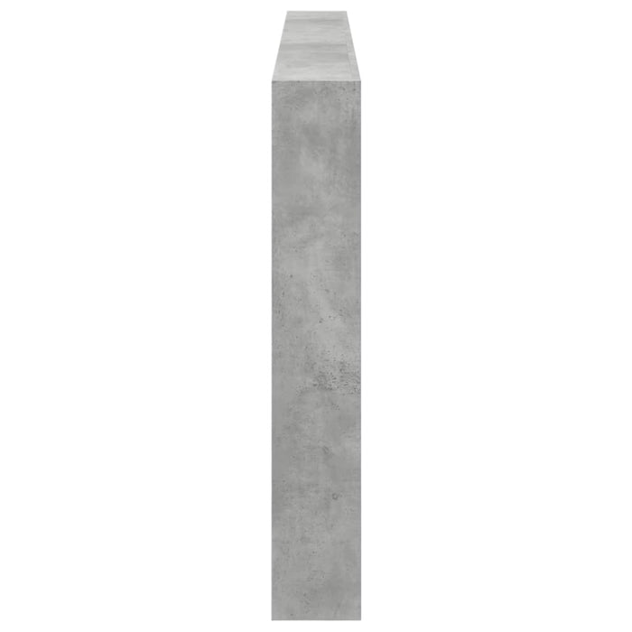 Tăblie de pat cu dulap și LED, gri beton, 220x17x102 cm - WALTI WALTI