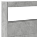 Tăblie de pat cu dulap și LED, gri beton, 220x17x102 cm - WALTI WALTI