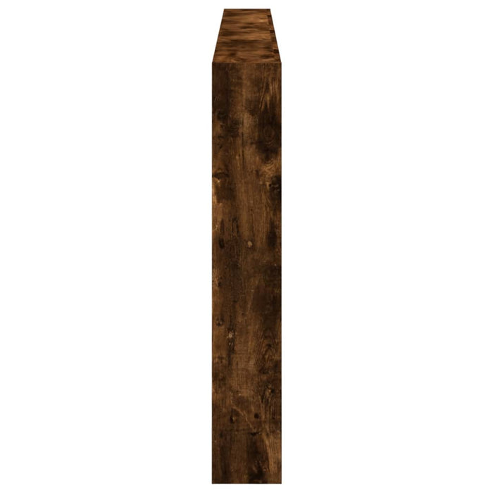 Tăblie de pat cu dulap și LED, stejar fumuriu, 220x17x102 cm - WALTI WALTI