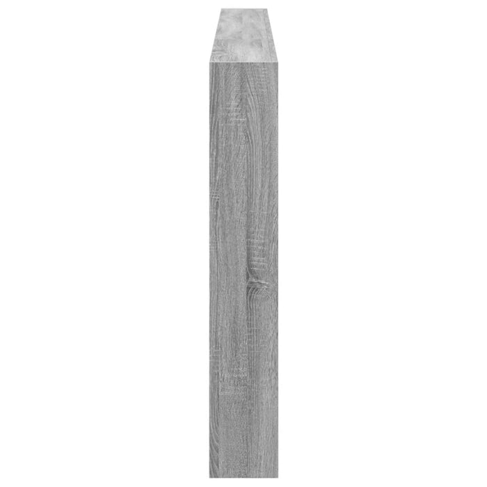 Tăblie de pat cu dulap și LED, gri sonoma, 220x17x102 cm - WALTI WALTI