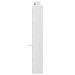 Tăblie cu dulap și LED, alb, 220x16,5x103,5 cm - WALTI WALTI