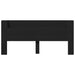Tăblie cu dulap și LED, negru, 220x16,5x103,5 cm - WALTI WALTI