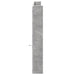 Tăblie de pat cu dulap și LED, gri beton, 220x16,5x103,5 cm - WALTI WALTI