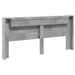 Tăblie de pat cu dulap și LED, gri beton, 220x16,5x103,5 cm - WALTI WALTI