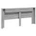 Tăblie de pat cu dulap și LED, gri sonoma, 220x16,5x103,5 cm - WALTI WALTI