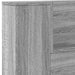 Tăblie de pat cu dulap și LED, gri sonoma, 220x16,5x103,5 cm - WALTI WALTI