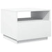 Măsuță de cafea cu lumini LED, alb, 50x49x40 cm - WALTI WALTI