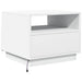 Măsuță de cafea cu lumini LED, alb, 50x49x40 cm - WALTI WALTI