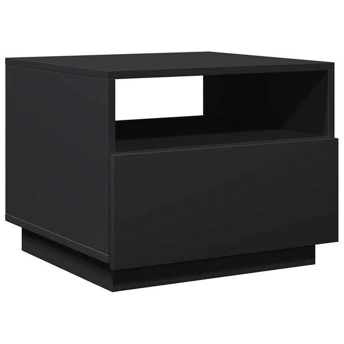 Măsuță de cafea cu lumini LED, negru, 50x49x40 cm - WALTI WALTI
