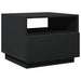 Măsuță de cafea cu lumini LED, negru, 50x49x40 cm - WALTI WALTI