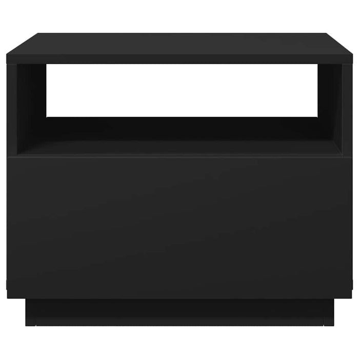 Măsuță de cafea cu lumini LED, negru, 50x49x40 cm - WALTI WALTI